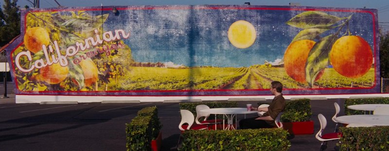The Retro Dairy Mart mural from La La Land
