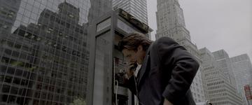 American Psycho_Bateman making a desperate phone call