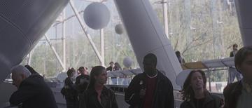 Finding Forrester_Jamal and Claire at the museum