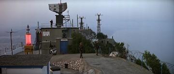 The Living Daylights_Army base at the top of the rock