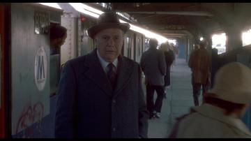 Prizzis Honor_Charley and his Pop meet on the train platform