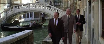 Moonraker_Bond and M walk in Venice