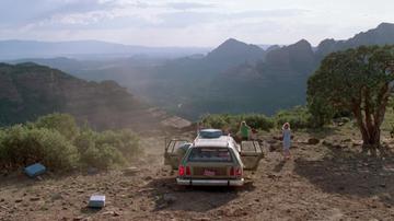 National Lampoons Vacation_Jumping out of the car after Aunt Edna