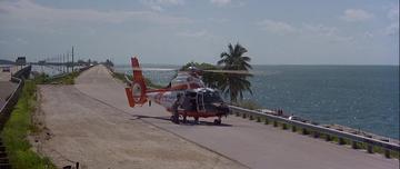 Licence to Kill_The helicopter lands on the highway