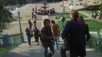 Marathon Man_Babe runs to class